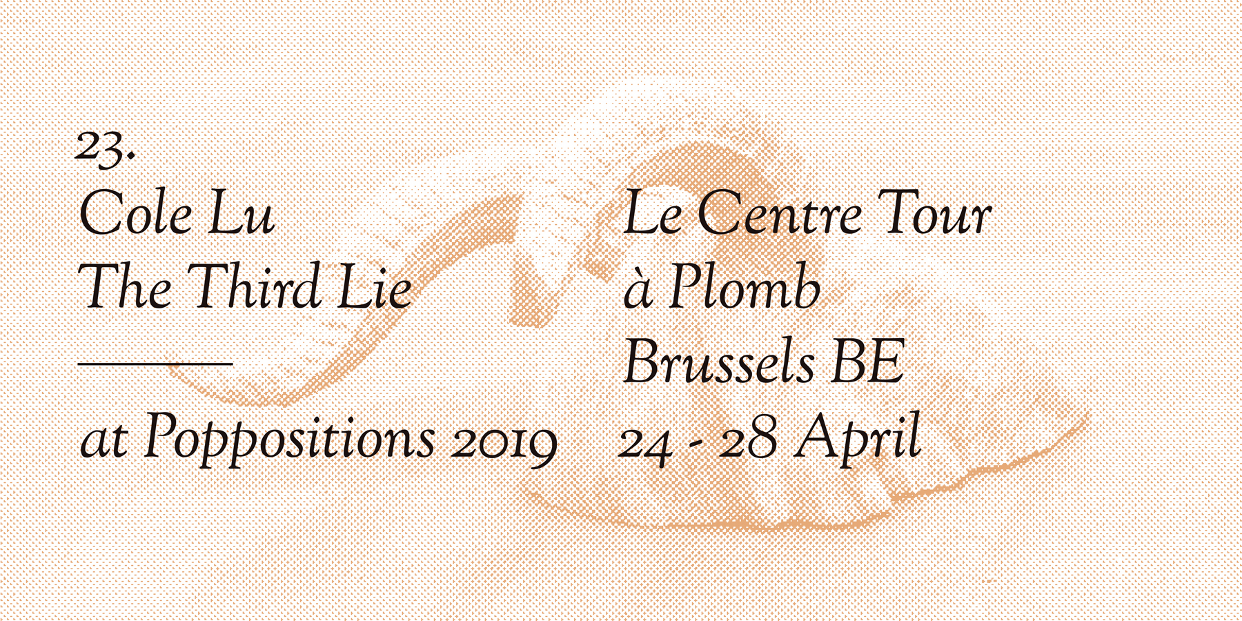 Cole Lu, Poppositions 2019, Brussels